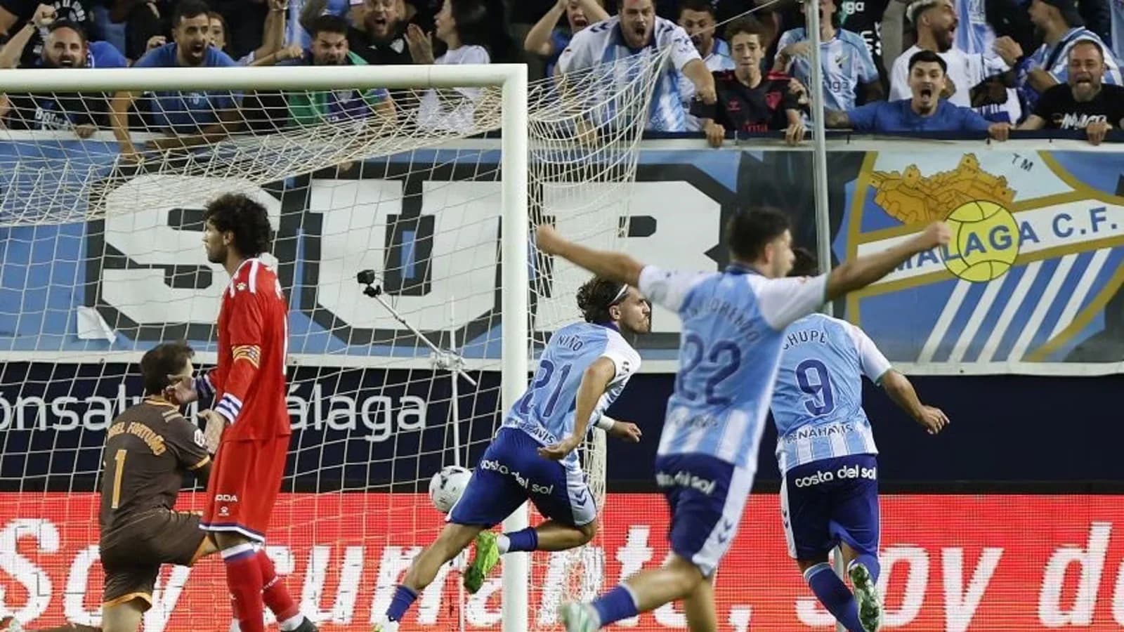 Málaga rescató un empate agónico ante Espanyol en el minuto 93