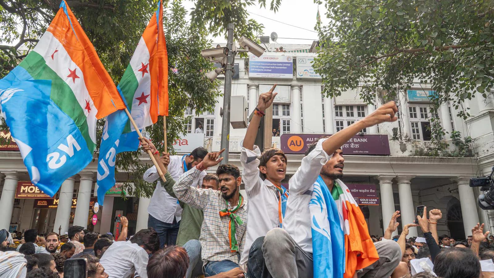 Unos 600 detenidos en Nueva Delhi antes de una protesta masiva contra el Gobierno