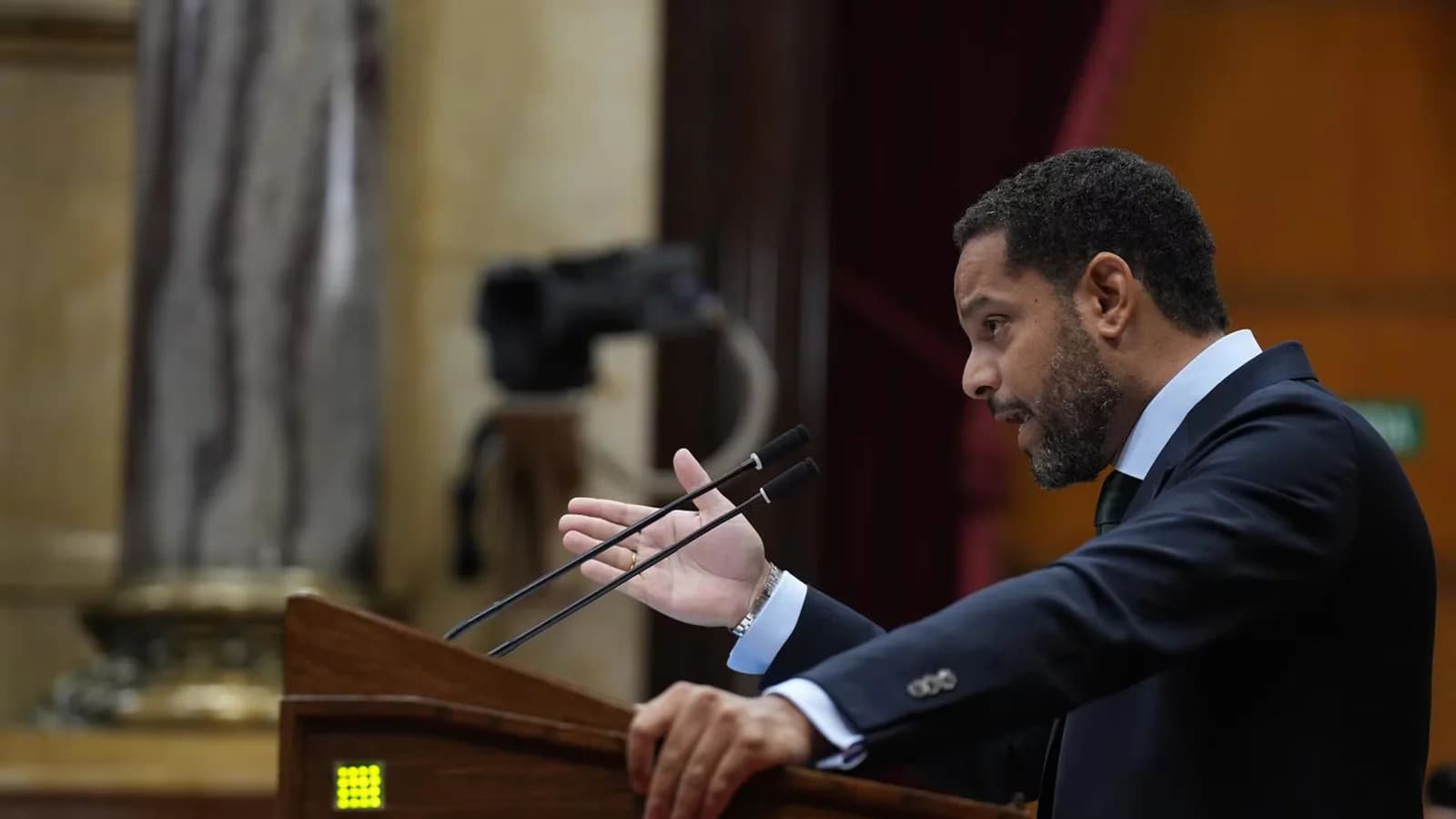 Ignacio Garriga encabezó en Barcelona un mitin de Vox bajo el lema “¡Reconquista!”