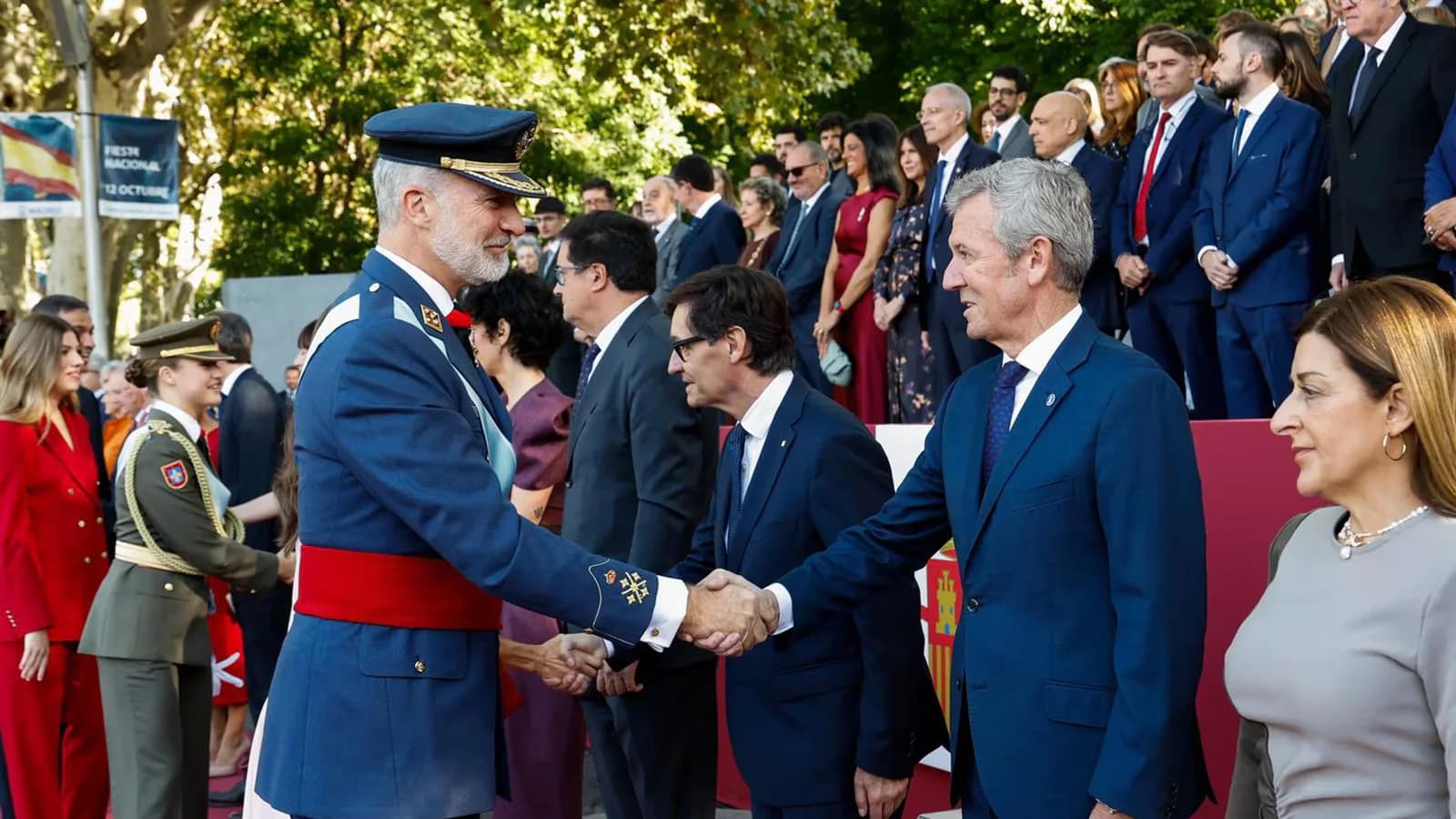 Rueda reivindicó una España que suma durante la Fiesta Nacional