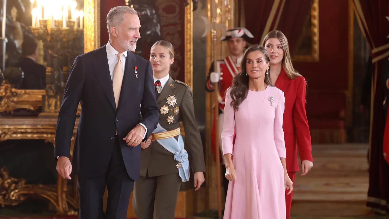 Felipe VI y Letizia encabezaron la recepción por el Día de la Fiesta Nacional