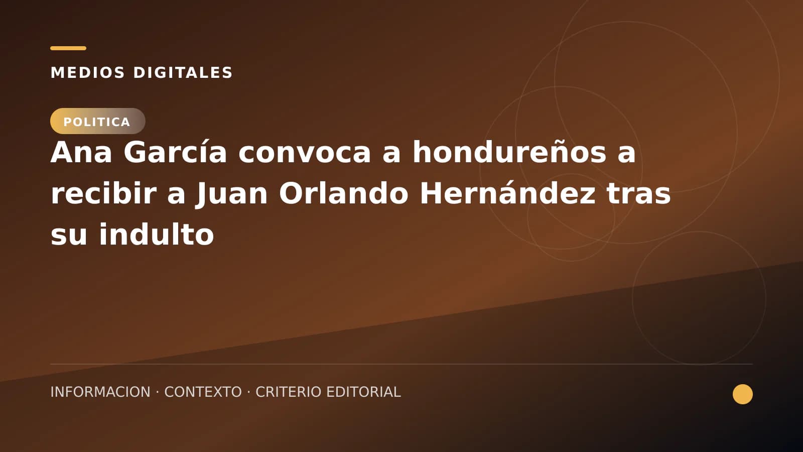 Ana García convoca a hondureños a recibir a Juan Orlando Hernández tras su indulto