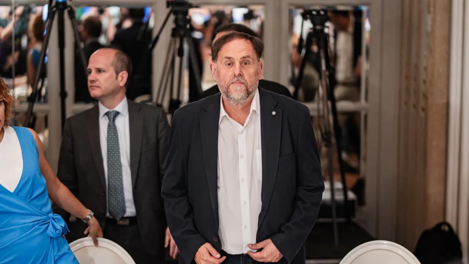 Junqueras evitó elegir entre España y Argentina y bromeó con el Barça