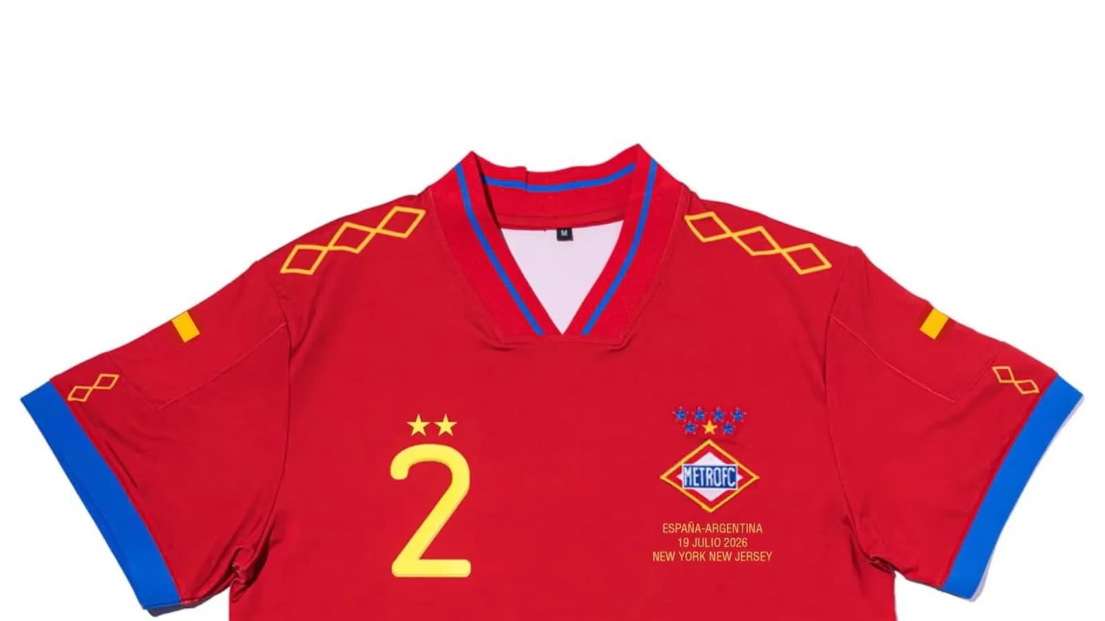 Metro de Madrid presenta una camiseta especial por los dos títulos mundiales de España