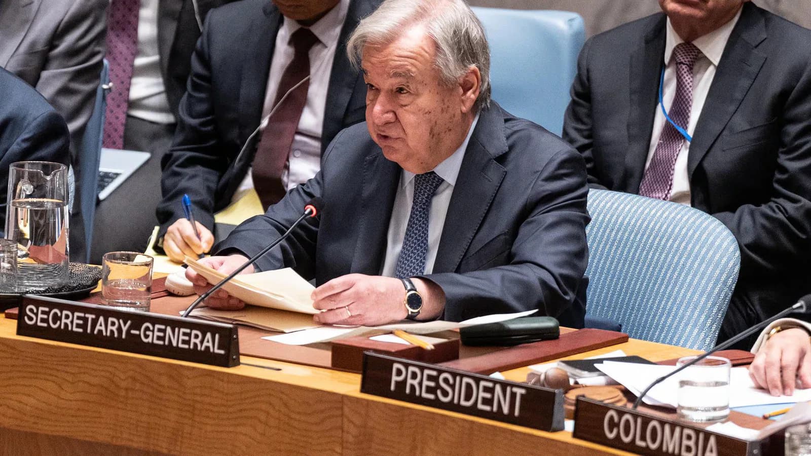 Guterres llegó a Siria en la primera visita de un jefe de la ONU desde 2009