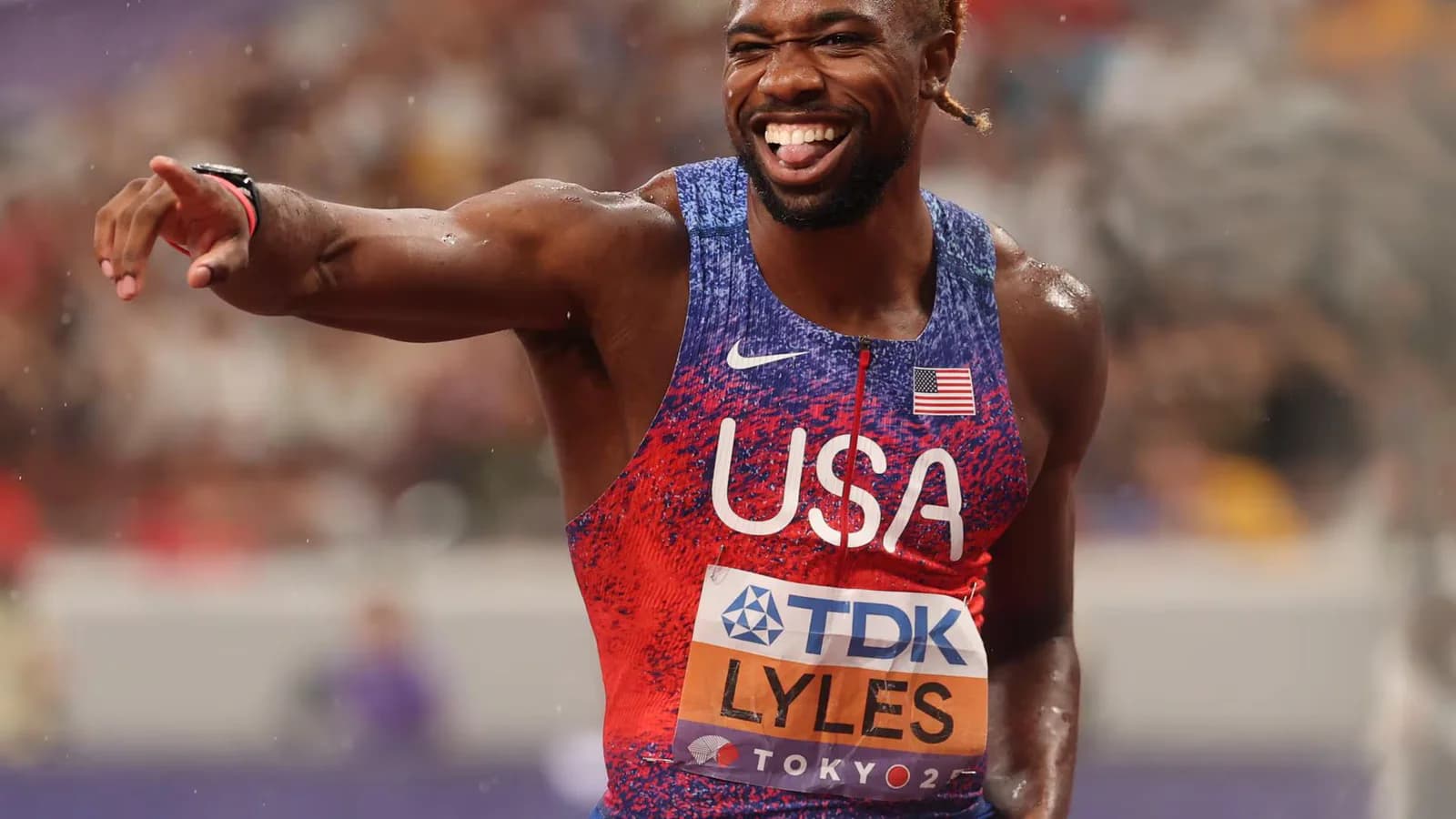 Noah Lyles ganó el Nacional de Estados Unidos con 9,79 segundos en los 100 metros