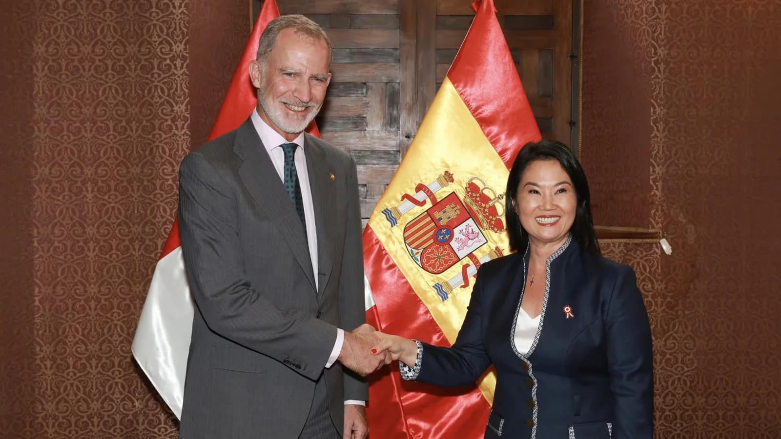 Felipe VI se reunió en Lima con Keiko Fujimori antes de su asunción