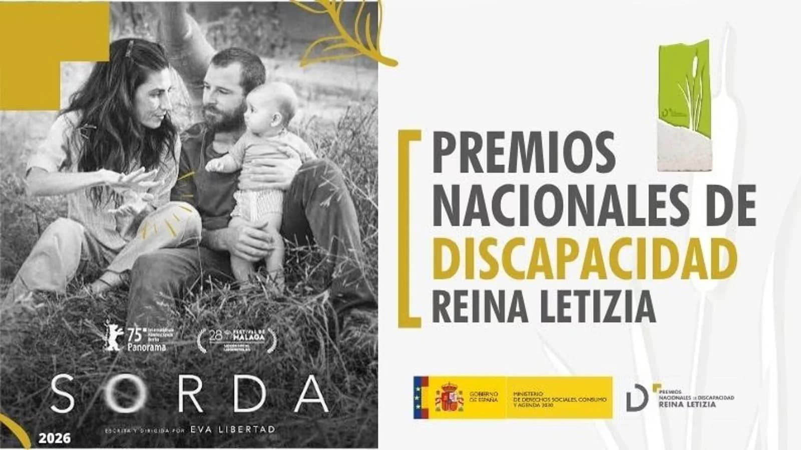La película “Sorda” recibió el Premio Nacional Reina Letizia de cultura inclusiva