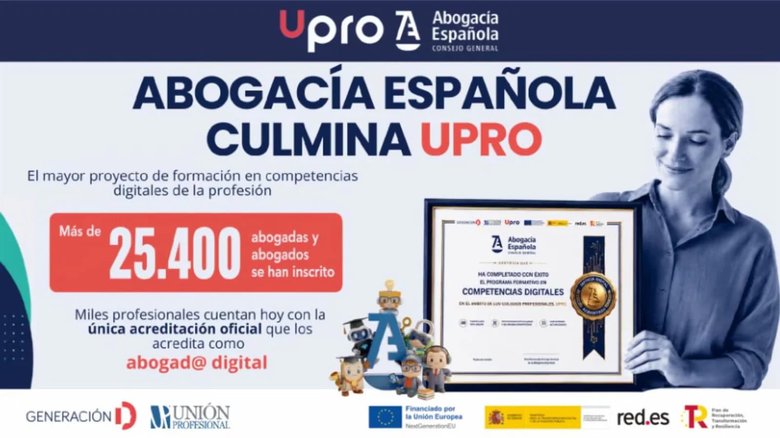 Más de 25.400 abogados completaron el programa Upro de competencias digitales