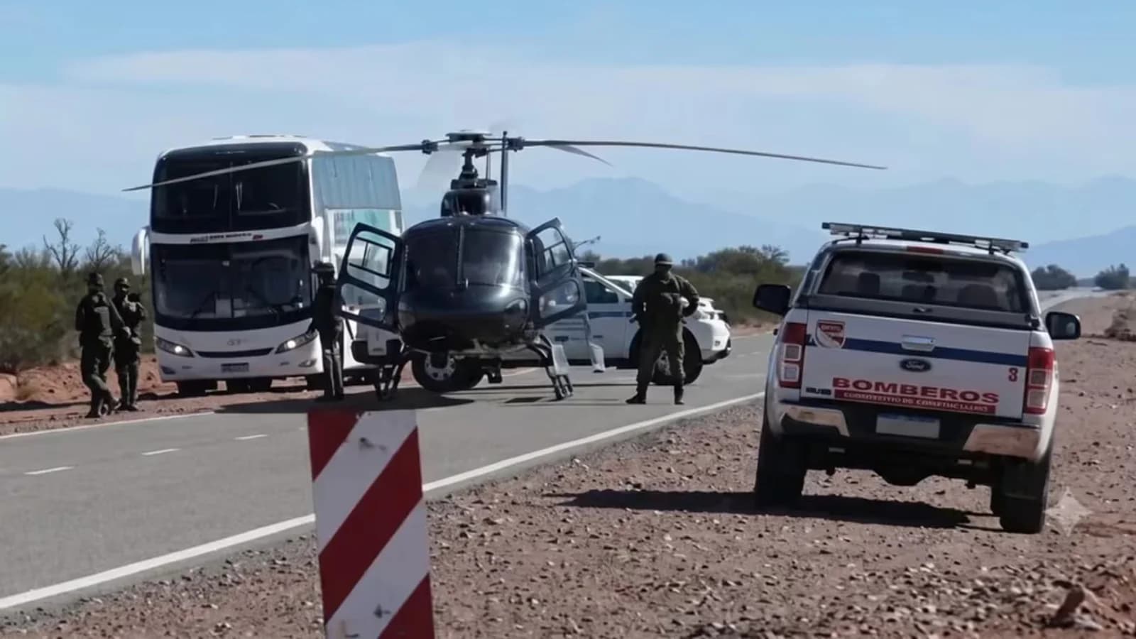 Un helicóptero con siete ocupantes cayó en una zona de San Juan