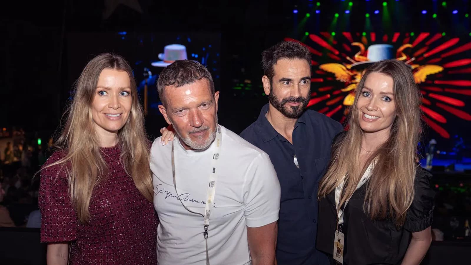 Antonio Banderas festejó el cumpleaños de Nicole y Bárbara Kimpel en Starlite
