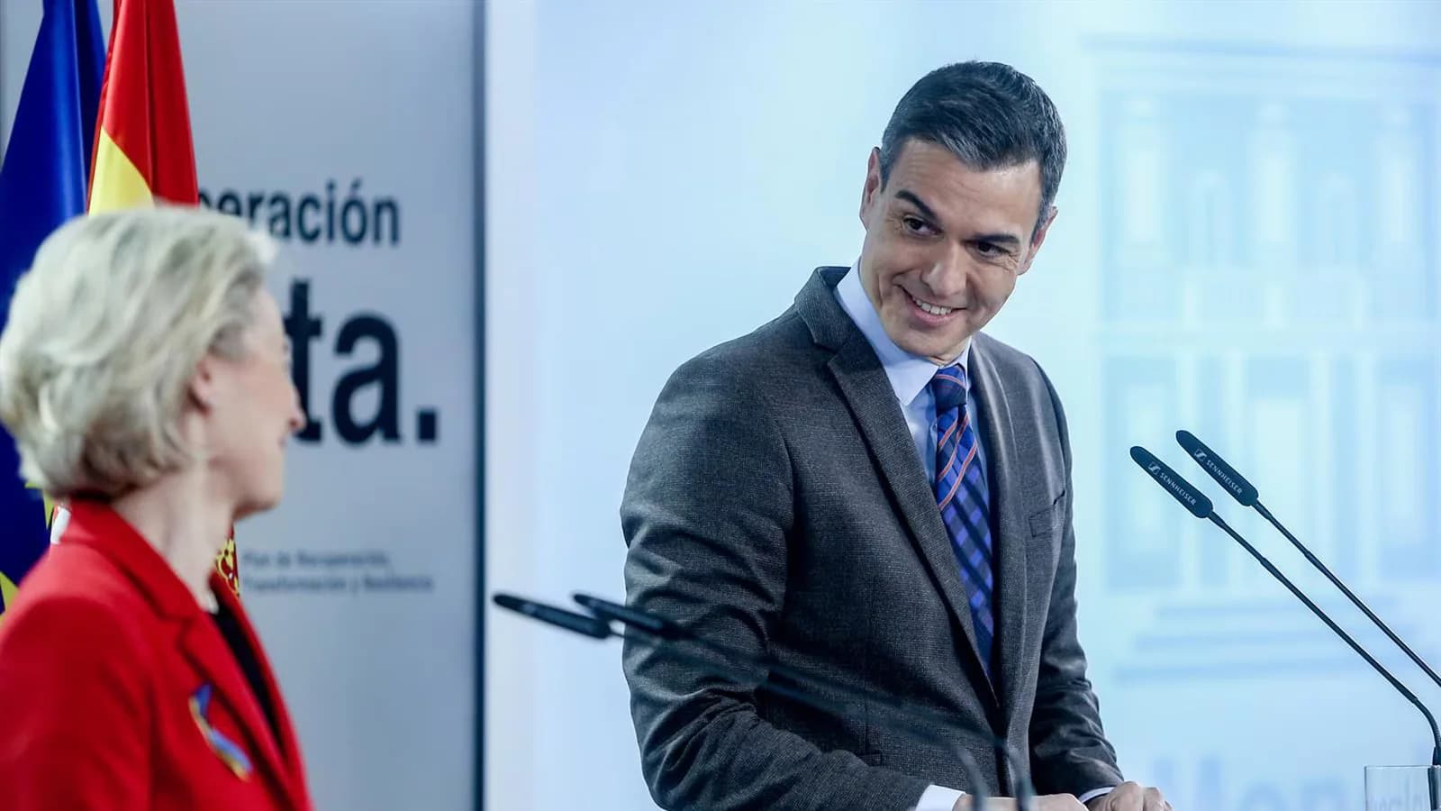 Sánchez expresó a Von der Leyen su preocupación por la reacción europea tras la crisis de Ceuta