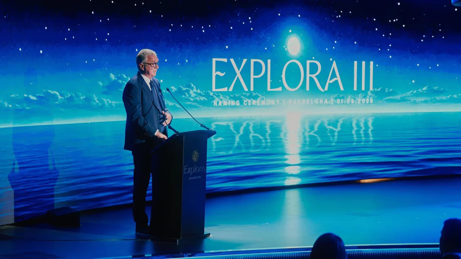 Explora Journeys presentó el Explora III en Barcelona y debutó con propulsión a GNL