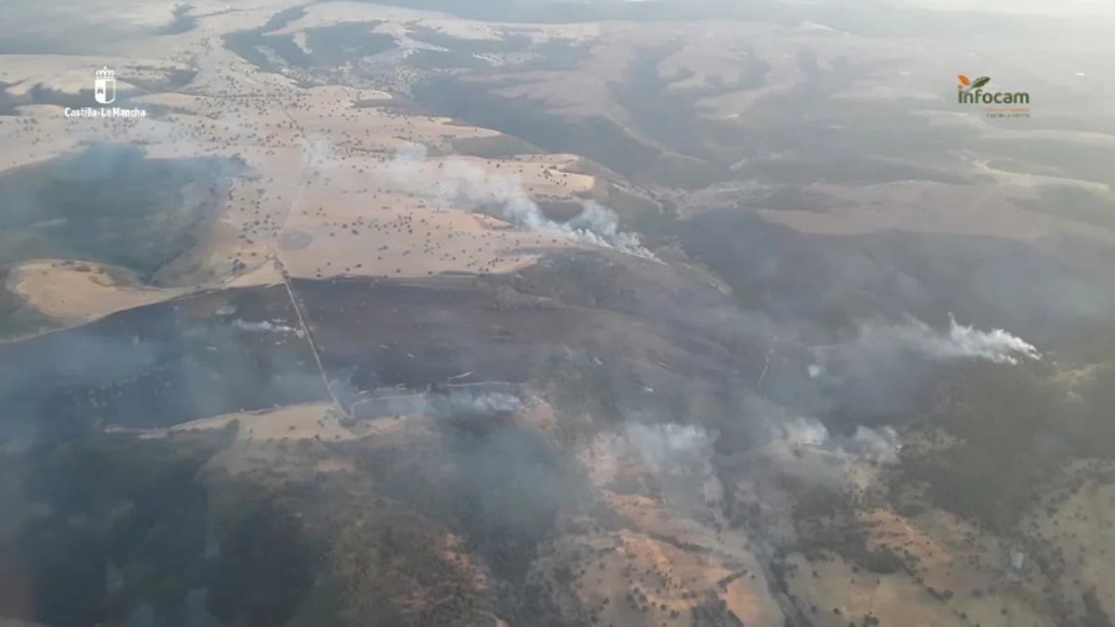 Controlan el incendio forestal declarado en Puebla de Don Rodrigo