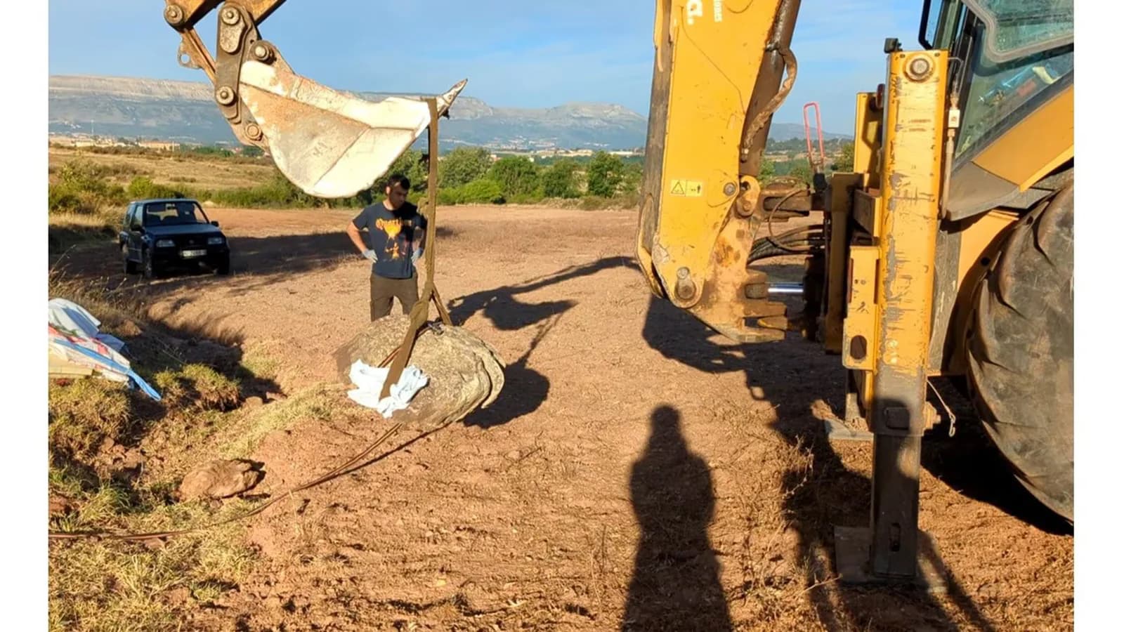 Recuperan en Burgos una huella fósil de saurópodo de 125 millones de años