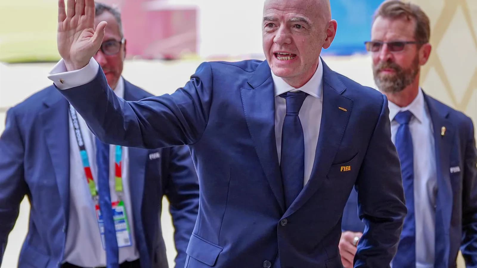 Infantino citó al personal de la FIFA a una reunión de urgencia en Rabat