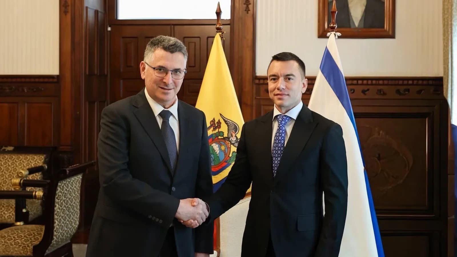 Gideon Saar cuestionó al TPI y a la CIJ durante su visita oficial a Ecuador