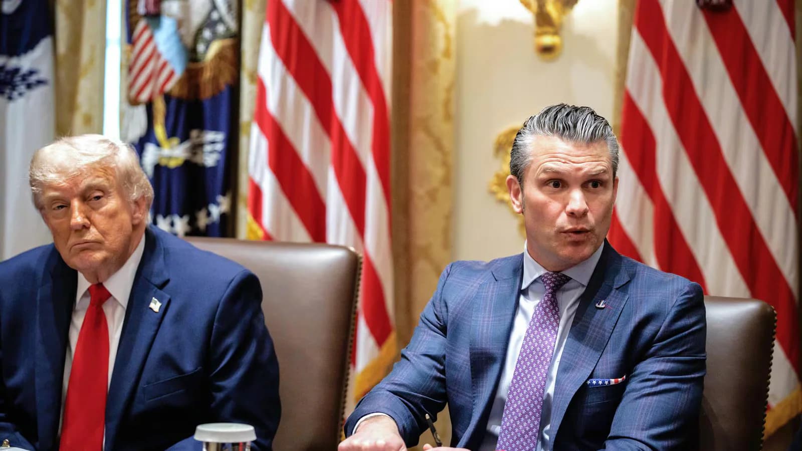 La Casa Blanca negó un choque entre Trump y Hegseth por la falta de municiones