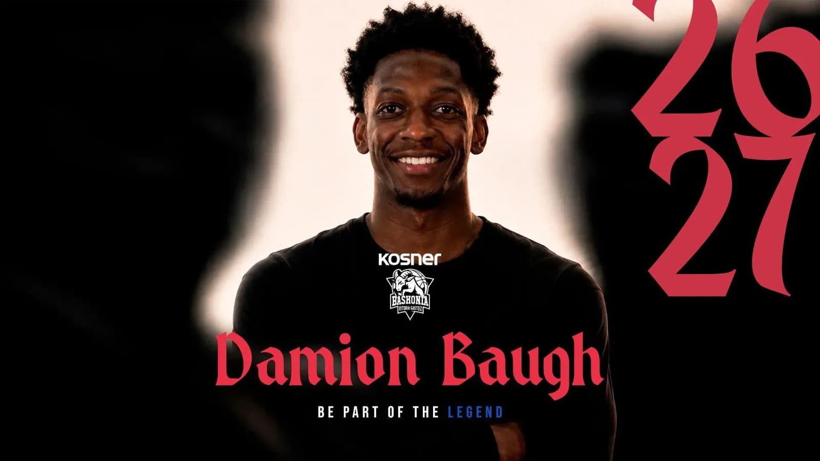 Damion Baugh se incorporó al Kosner Baskonia con contrato hasta 2028
