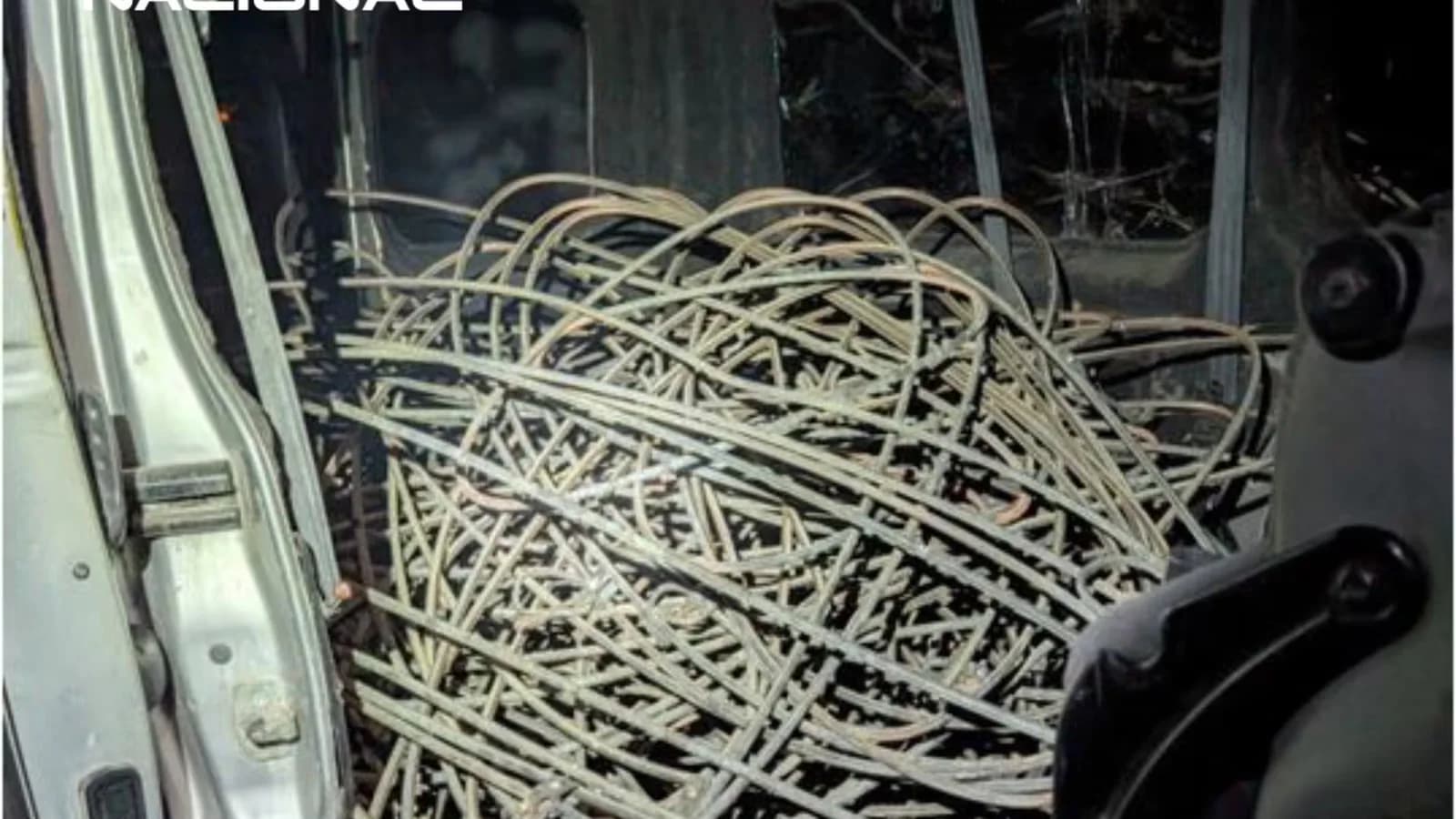 Detuvieron en Guadalajara a seis hombres por robar cable de una catenaria ferroviaria