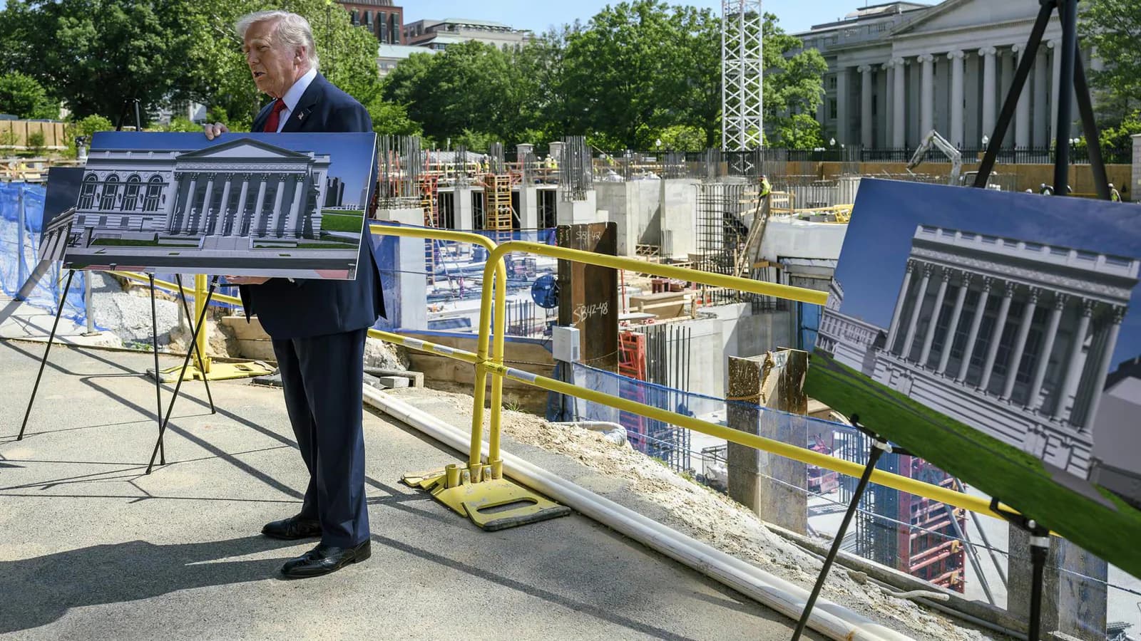 Un tribunal de EE.UU. ordenó que Trump consulte al Congreso por el salón de baile