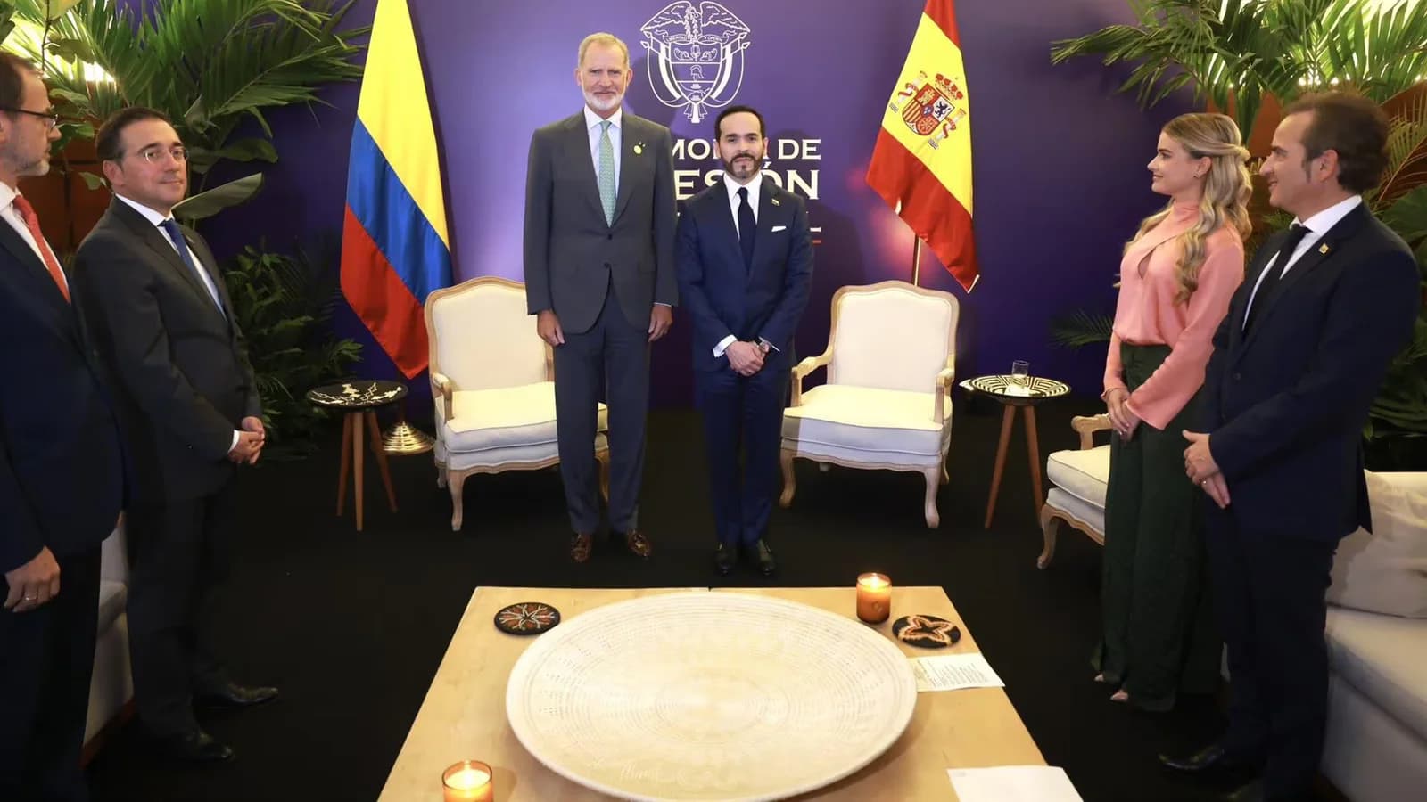 Felipe VI se reunió con Abelardo de la Espriella antes del traspaso de mando en Colombia