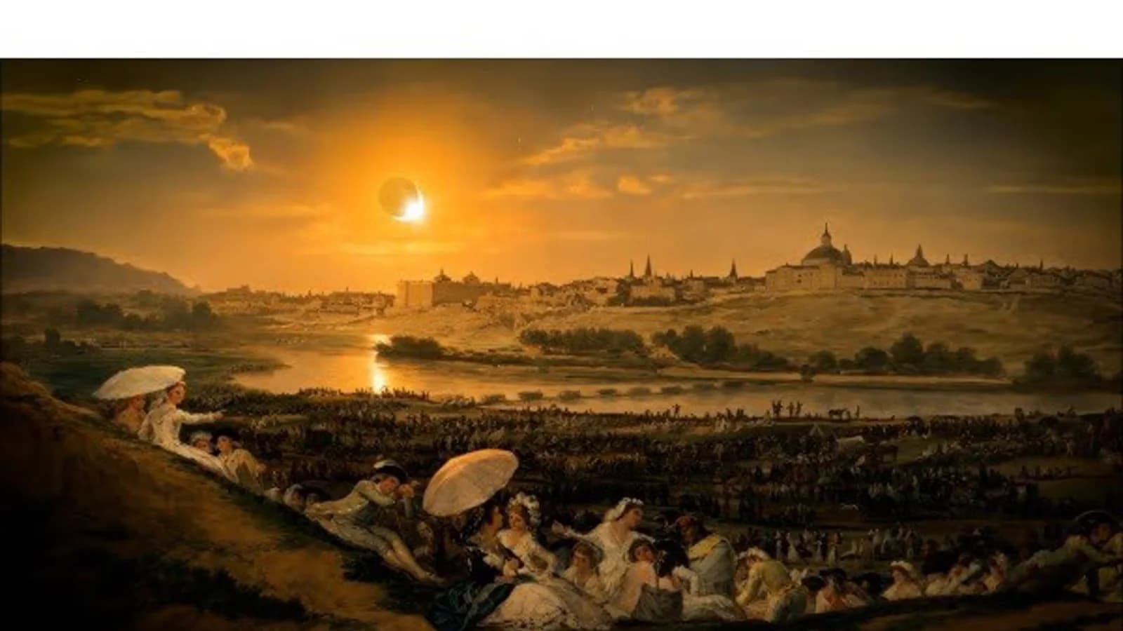El Prado recrea con inteligencia artificial la luz de un eclipse sobre sus obras