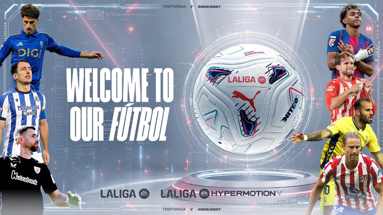 LaLiga presentó su campaña para 2026-27 y el balón oficial de la temporada