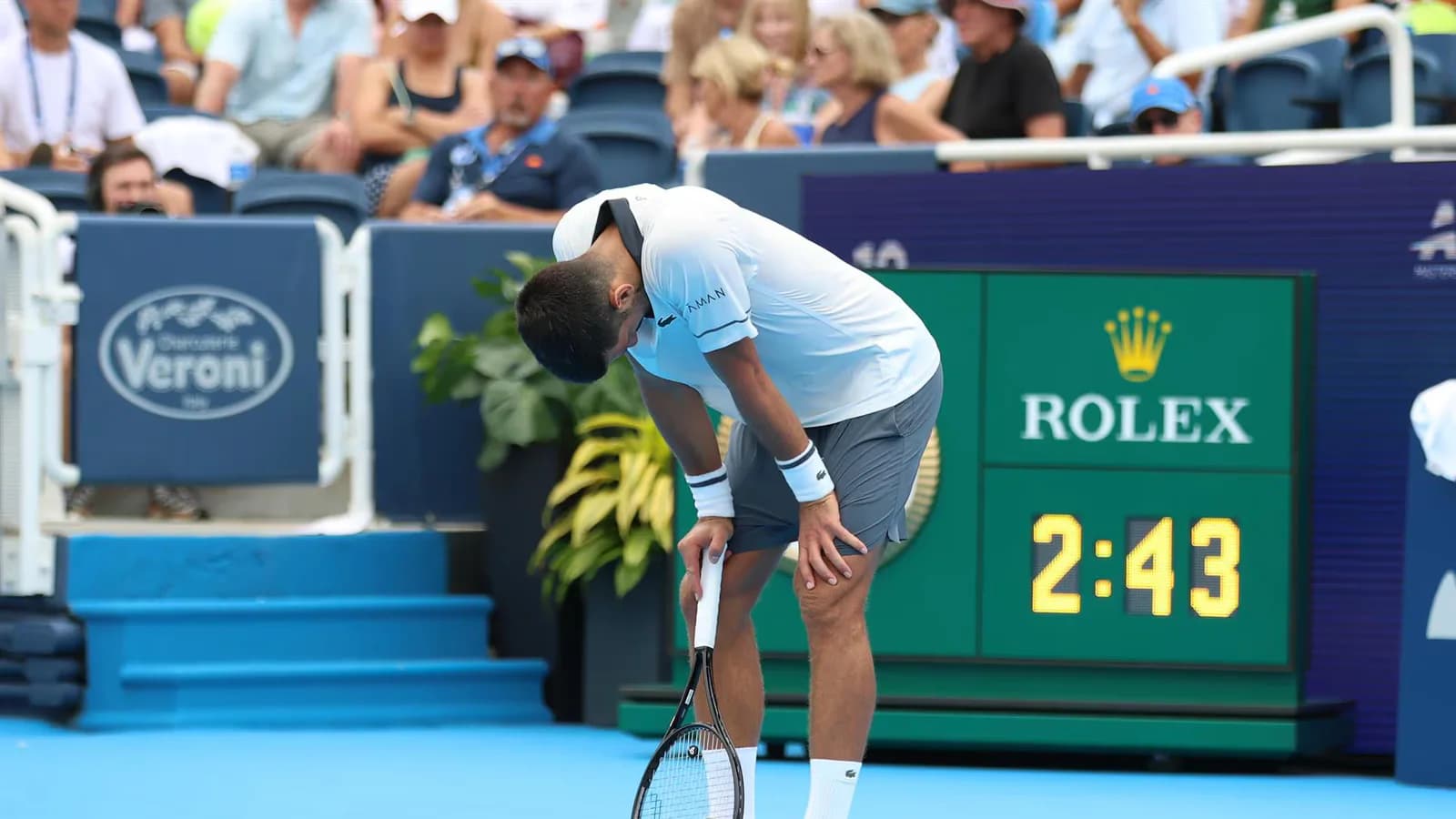 Novak Djokovic reveló que padece un problema de salud agravado por el calor y la humedad