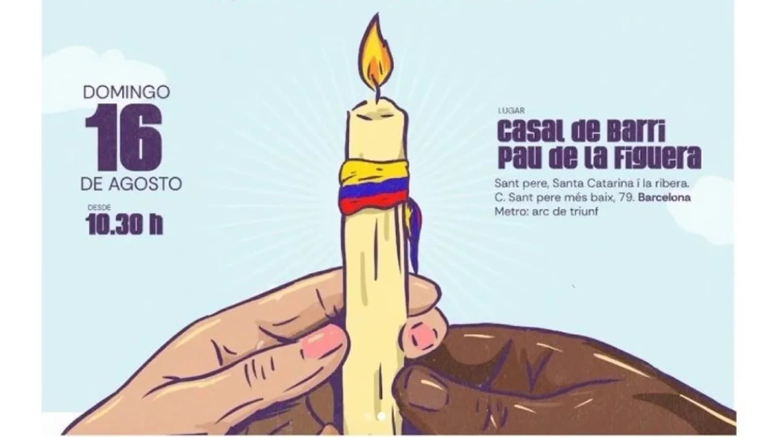 Una jornada solidaria en Barcelona busca recaudar 5.000 euros para Colombia