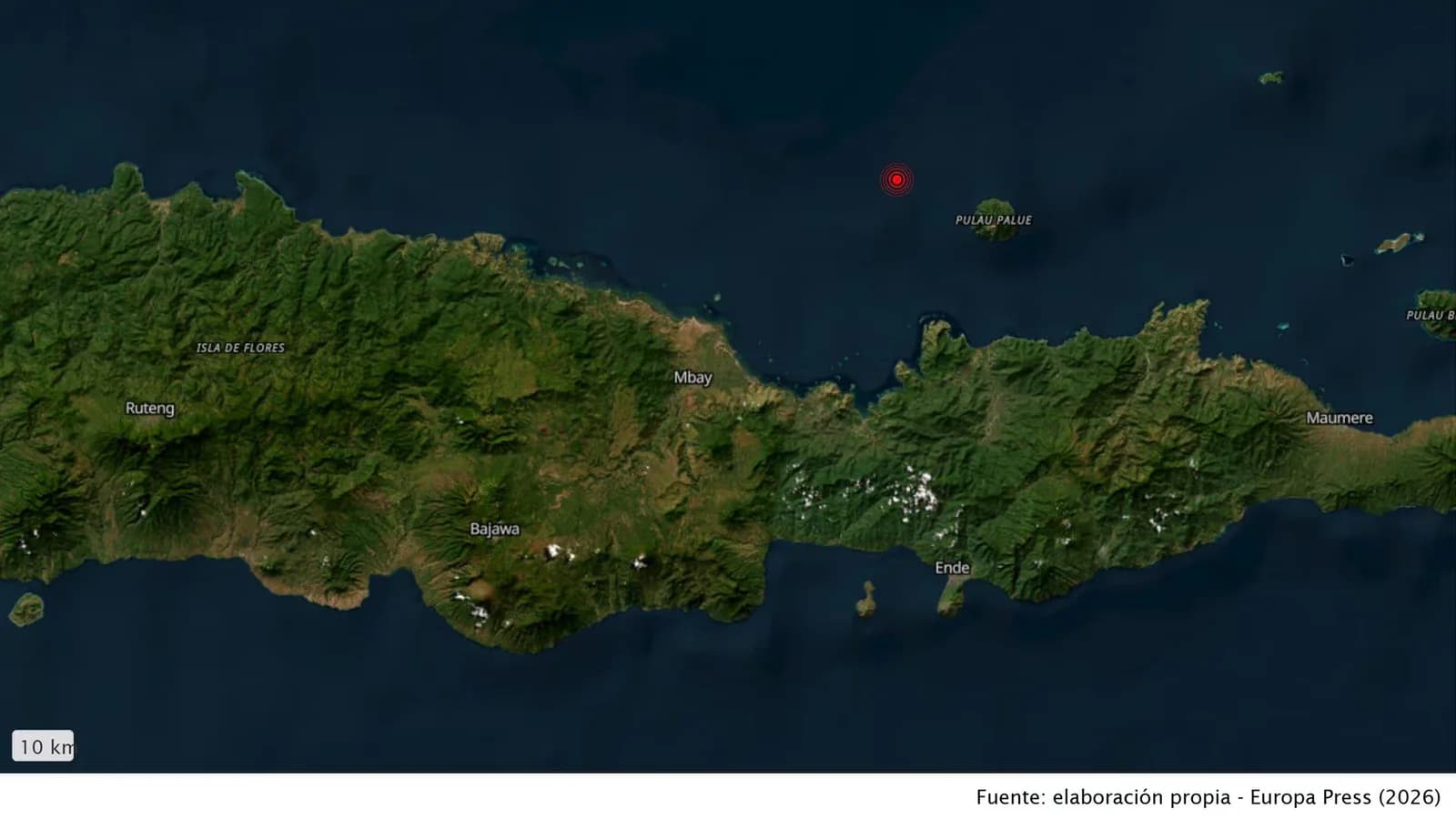 Un sismo de 5,8 volvió a sacudir Flores, días después del terremoto que dejó 53 muertos