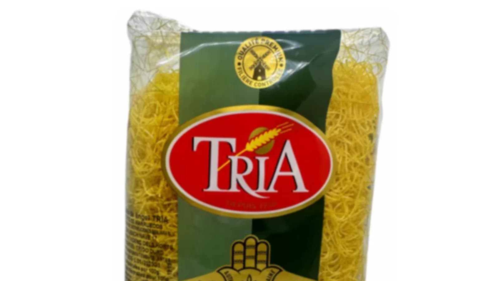 Alerta por mostaza no declarada en un lote de pasta cabello de ángel TRIA