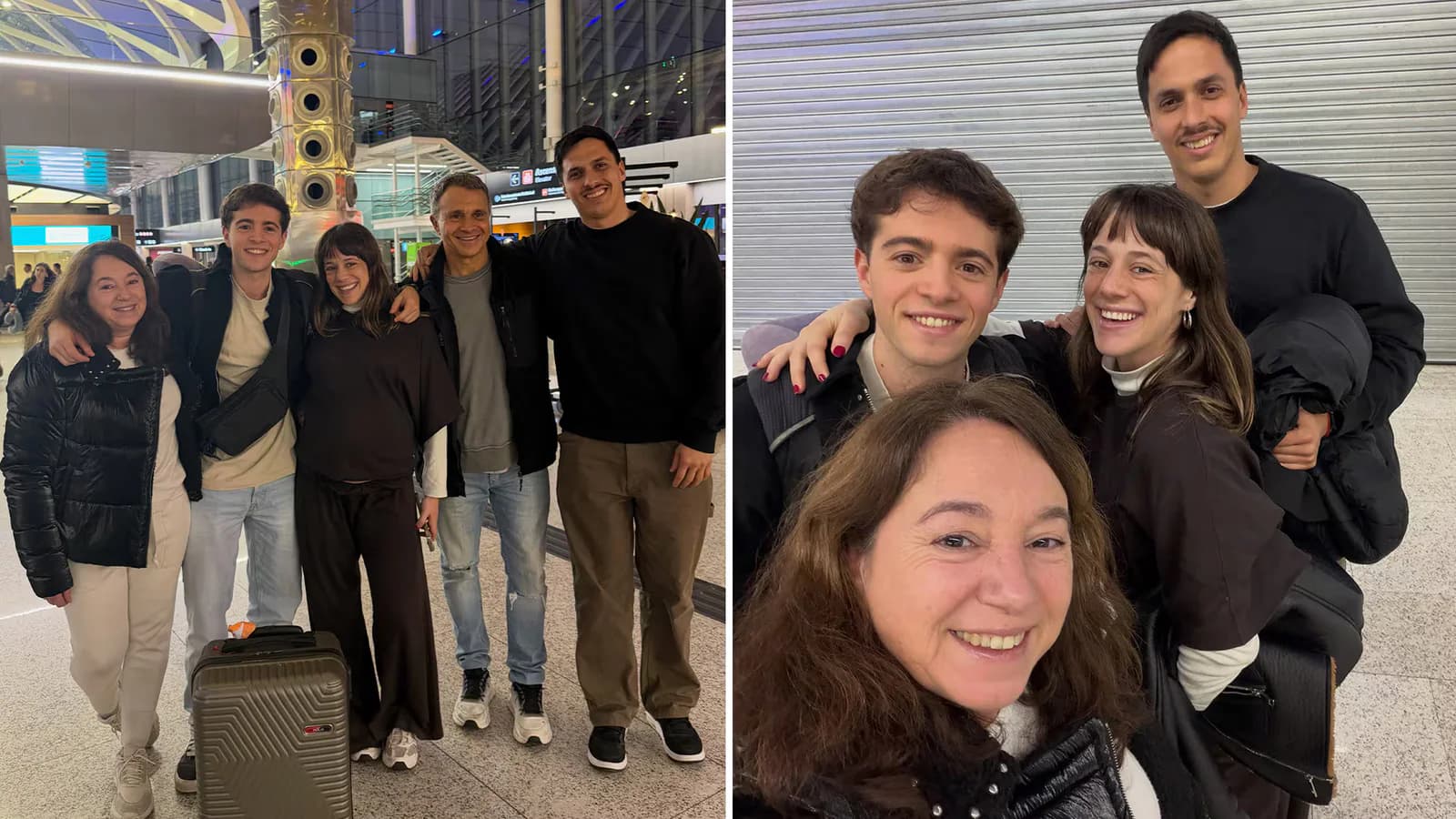 Sergio Lapegüe despidió a su hijo Franco, que viajó a Harvard para estudiar