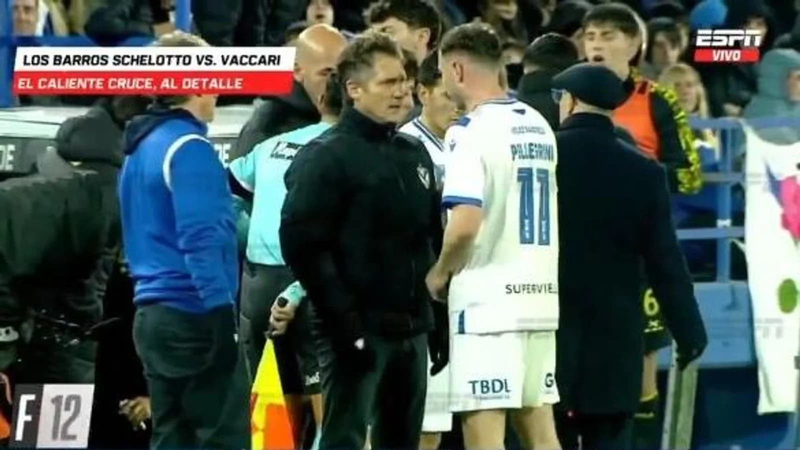 El video del cruce entre Guillermo Barros Schelotto y Julio Vaccari en el Amalfitani