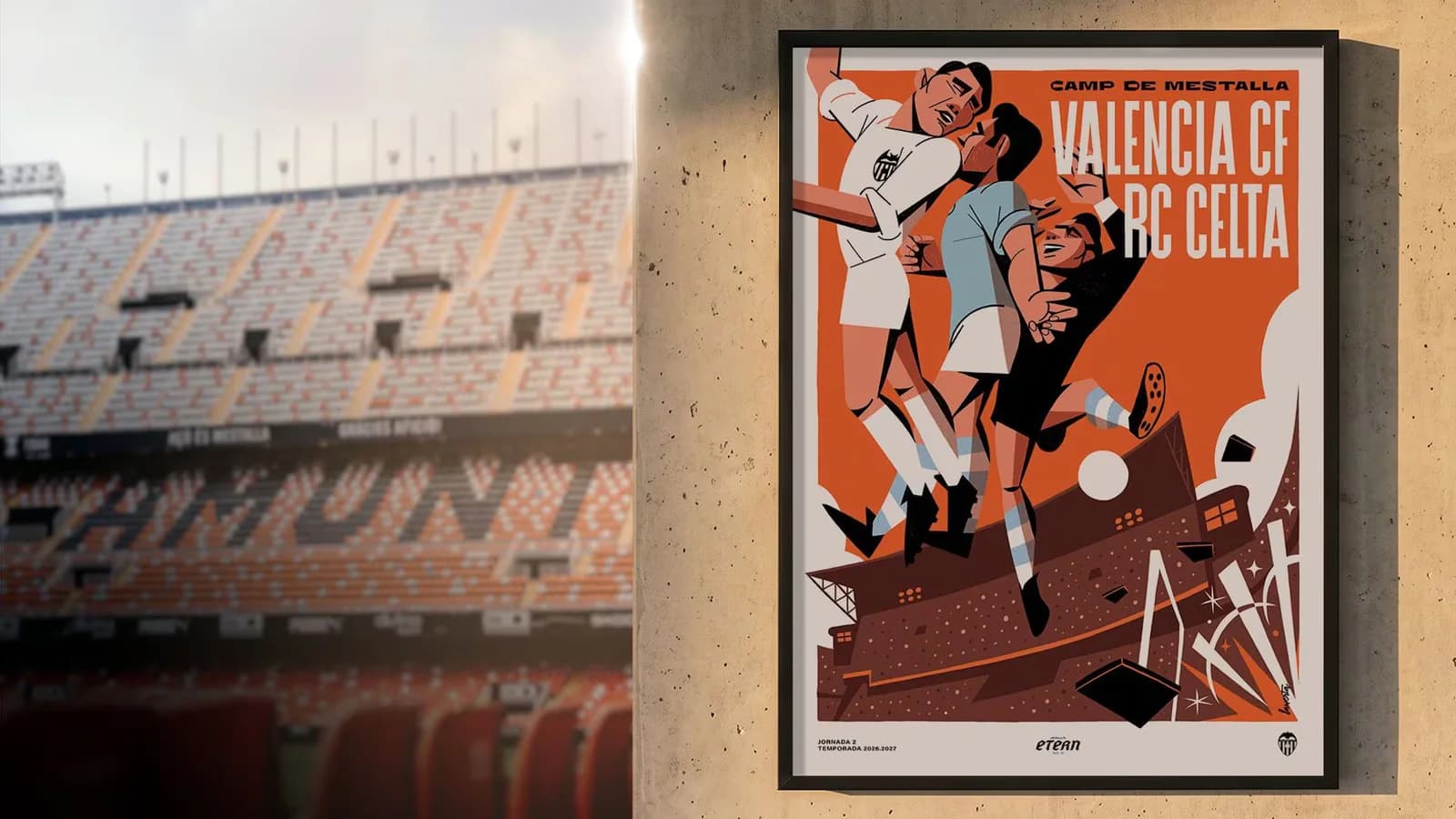 Valencia CF despedirá a Mestalla con carteles históricos durante la temporada 2026-27