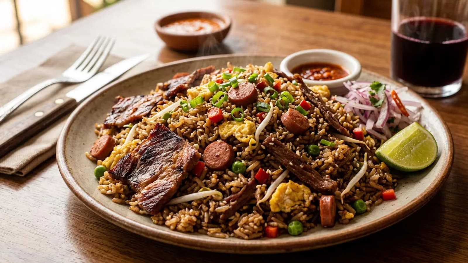 Arroz chaufa de cecina: receta peruana con sabor ahumado