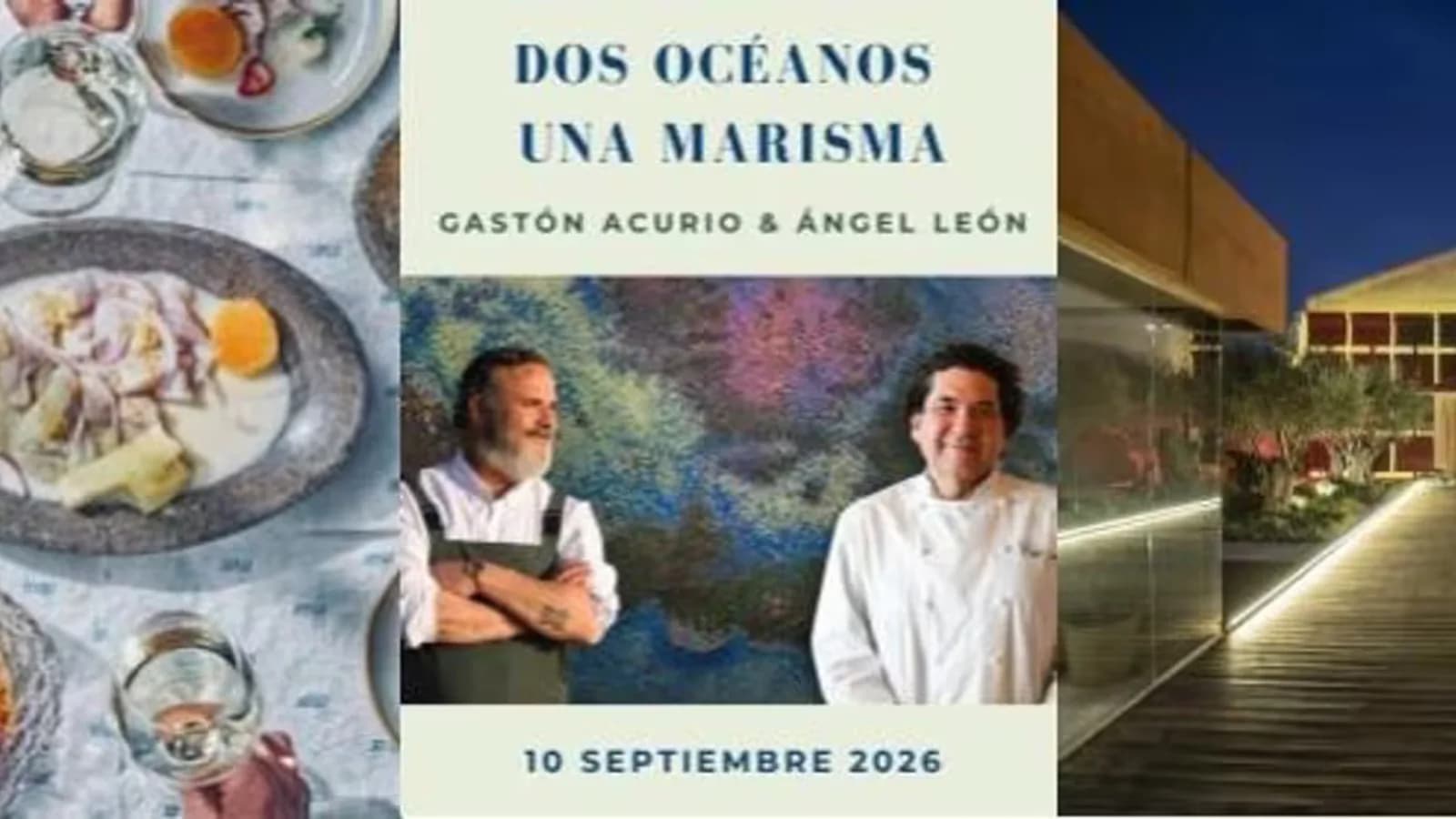 Ángel León, Gastón Acurio y Anthony Vásquez cocinarán juntos en Aponiente
