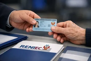 El <b>Registro Nacional de Identificación y Estado Civil (Reniec) </b>autorizó de forma excepcional el <a href="https://www.infobae.com/peru/2026/05/17/dni-vencido-para-la-segunda-vuelta-presidencial-en-peru-dudas-antecedentes-y-que-dice-la-normativa/" target="_blank" rel="" title="https://www.infobae.com/peru/2026/05/17/dni-vencido-para-la-segunda-vuelta-presidencial-en-peru-dudas-antecedentes-y-que-dice-la-normativa/">uso de <b>DNI vencido</b> para sufragar</a>, siempre que permita identificar claramente al elector. También son válidos el DNI electrónico —incluso vencido— y el DNI azul. El DNI amarillo de menor de edad es válido si el ciudadano ya cumplió 18 años y forma parte del padrón electoral. No se aceptan fotografías, copias, constancias de trámite ni documentos digitales.